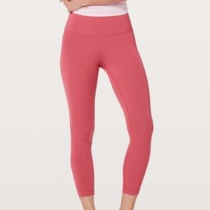 Lululemon Wunder Under Hi-Rise 7/8 Tight 25" Vintage Rose sz 6